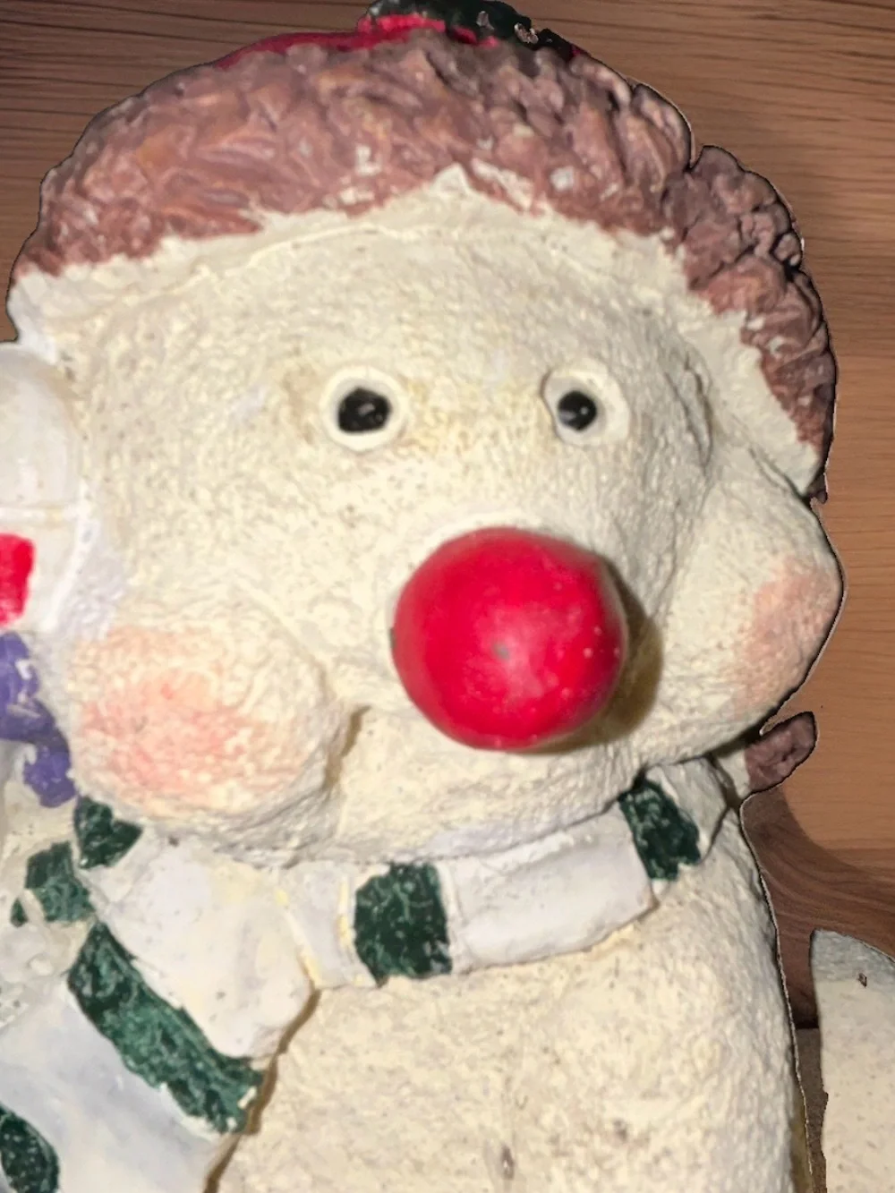 Vintage 1994 Windsor Collection Snowman Collectible Snowman on sled 9in Tall
